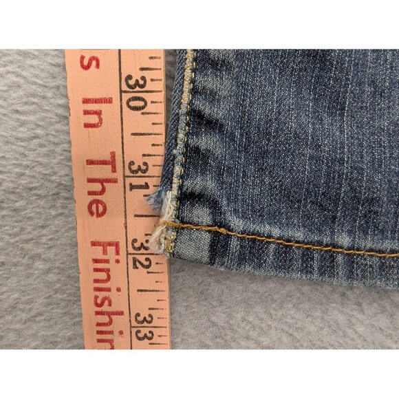 Lucky Brand Dungarees Jeans Mens 32x32 Blue Classic Fit Straight Leg Zip Fly - Picture 7 of 16